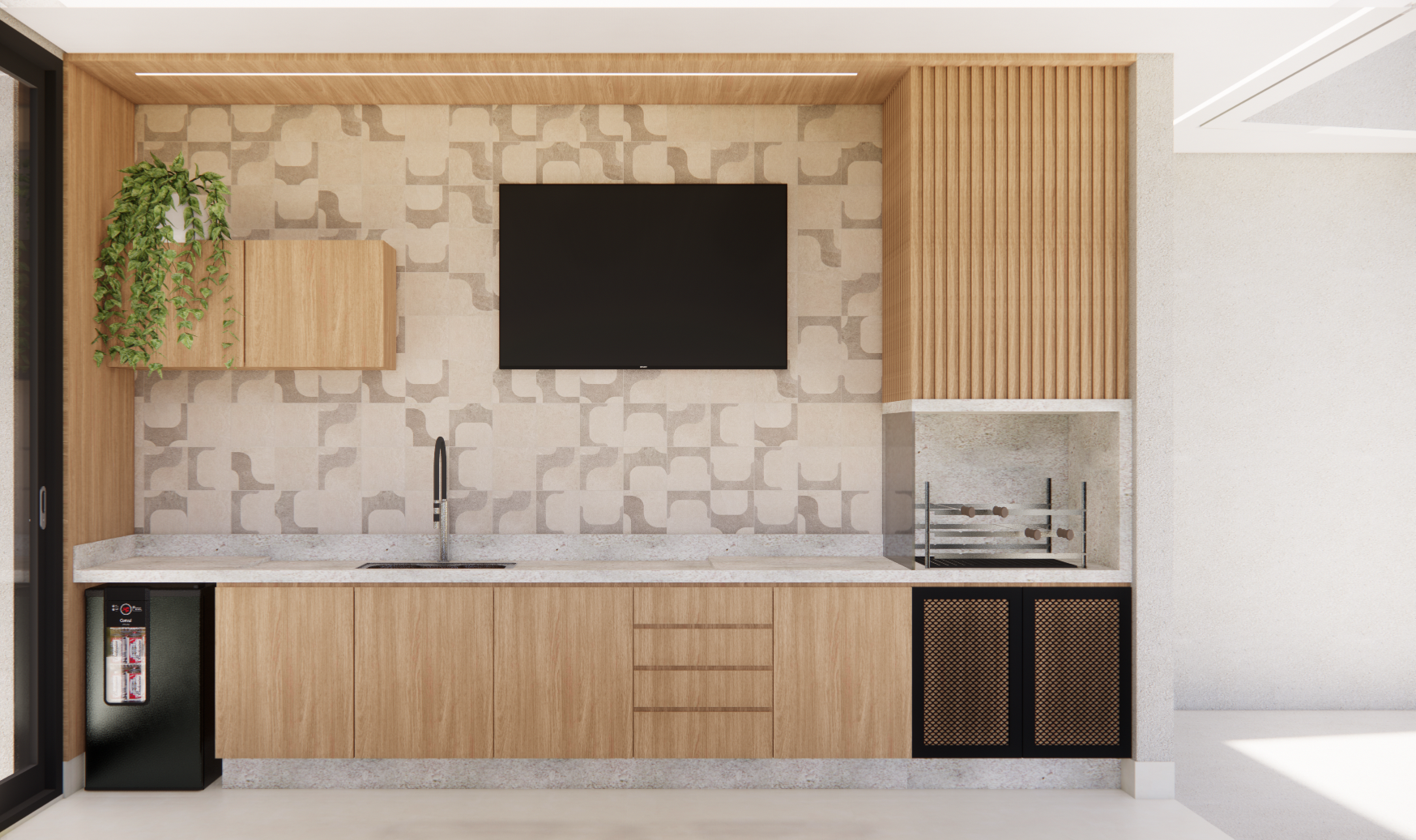 Área gourmet — vista lateral